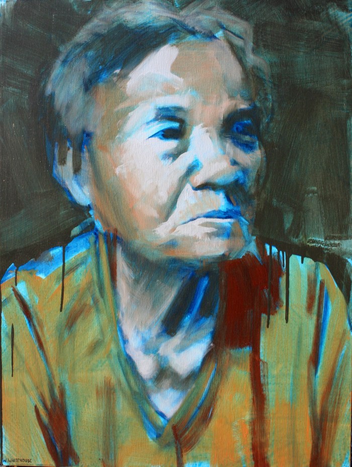 Banh Mi Lady 3, 80x60cm, oil on canvas, 2013