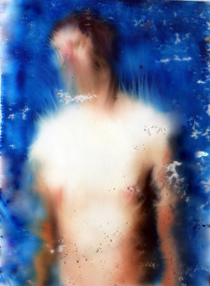 Untitled, 30x22cm, oil squashed between plexiglass sheets, 2011