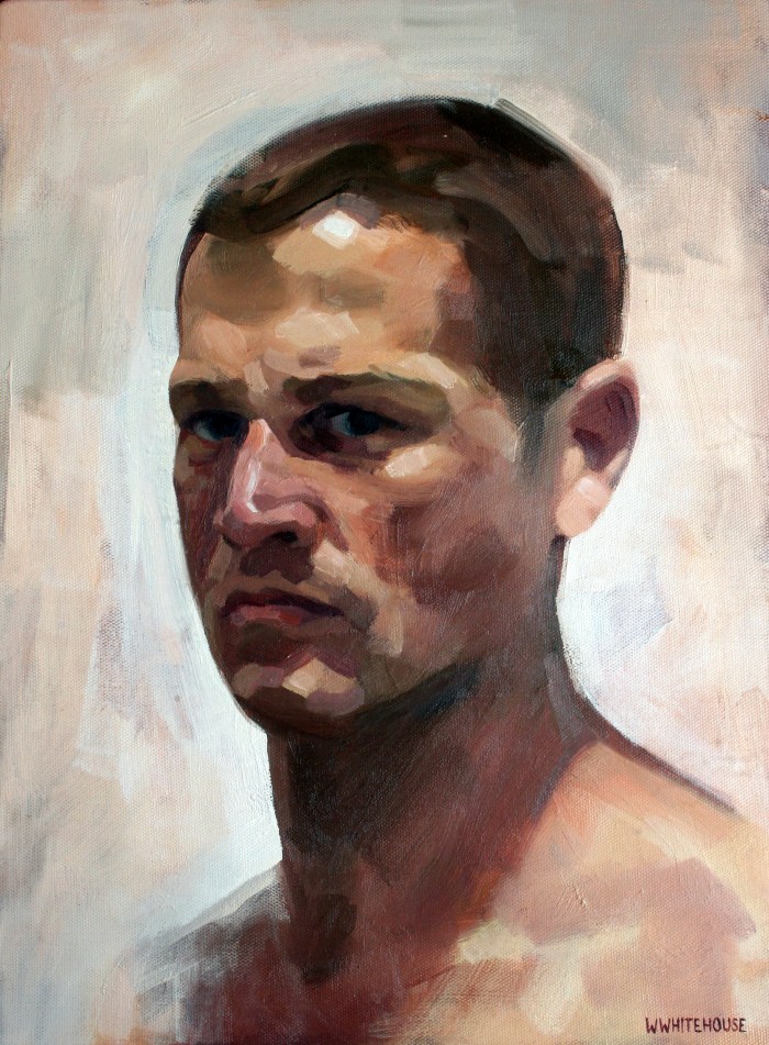 Self Portrait in Stuffy Room #2, 40x30 cm, oil on canvas, 2014