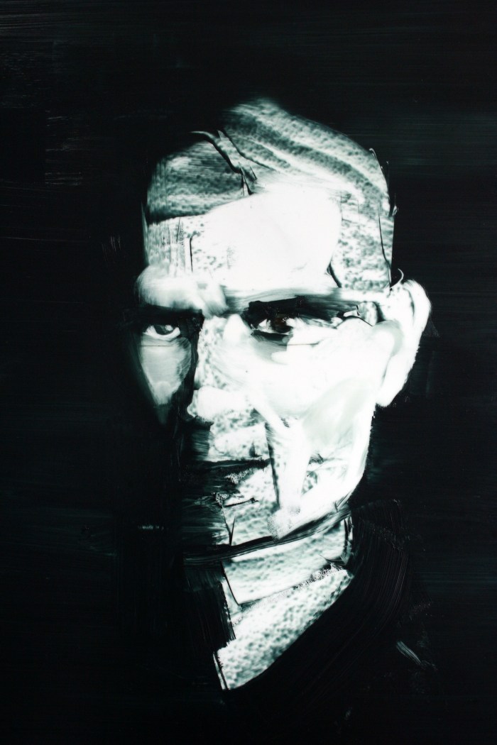 Prisoner of War #4, 40x27 cm, oil on porcelain tile, 2015