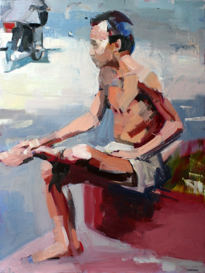 Street Man, 80x60 cm, charcoal, pastel and oil on canvas, 2015