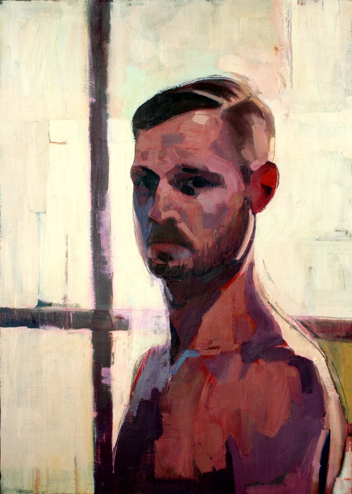 Self Portrait at 504A Chung Cu Su Van Hanh, 70x50 cm, oil on canvas, 2016